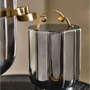 ❤️Anthropologie Elegant Ice Bucket with Unique Handle - PAULINE